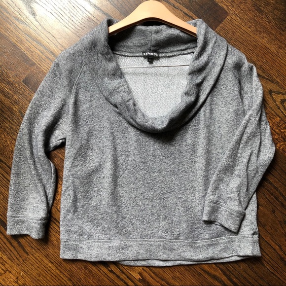 Express Cowl Neck Sweatshirt Sz S - Picture 7 of 8